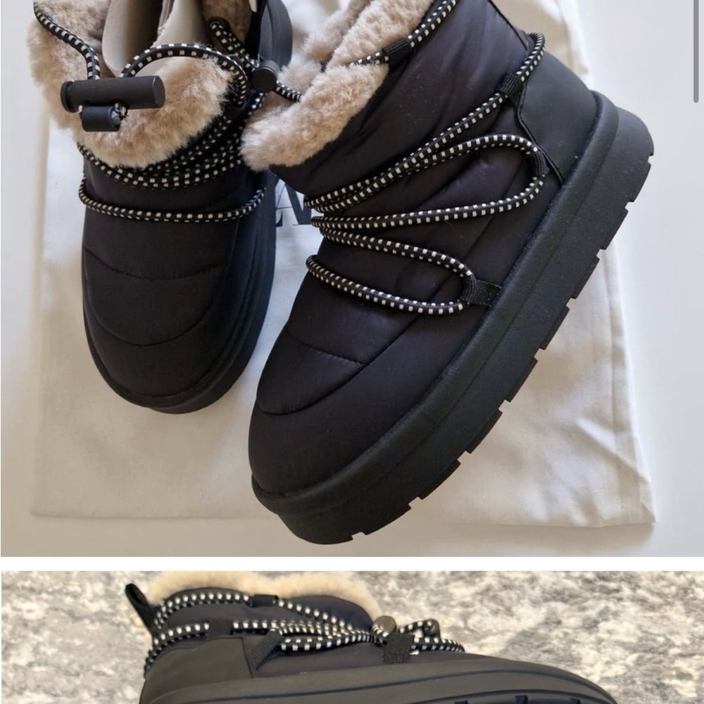 Kids Black Winter Boots